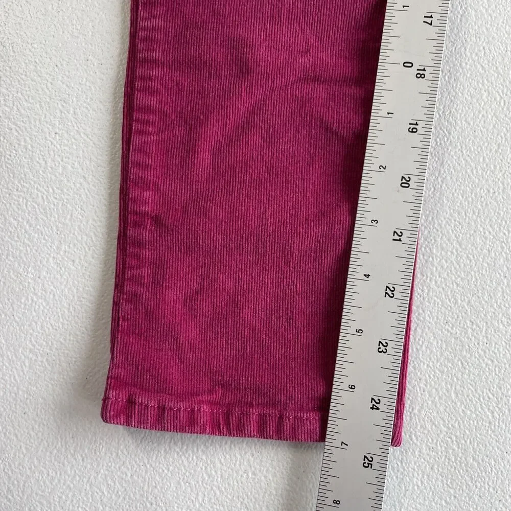 Gap Kids Girl Skinny Fit Corduroy Stretch Pants Purplish Pink Size 10